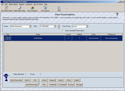 iMagic Restaurant Reservation - Restaurant reservation system.
