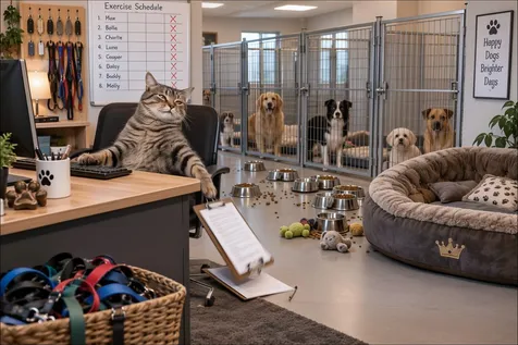 Kennel reservation software illustration